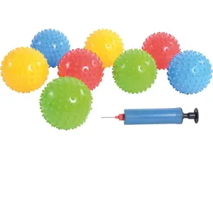 Setde 25 balles à picots avec pompe, Diam. 10 cmVendu paravenue-des-jeux