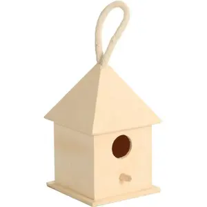 Comparateur de prix : Nichoir en bois prêt à décorer, Dim. 7 x 7 x 11 cm