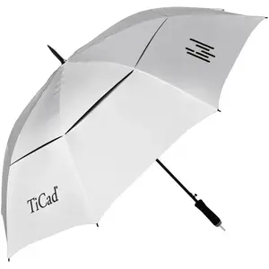 Comparateur de prix : TiCad Parapluie de golf Windbuster protection UV, argent