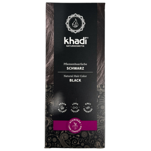 Khadi - Coloration permanente aux plantes Noir 100 g - Khadi pas cher