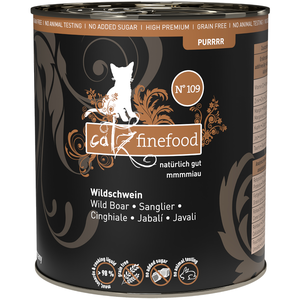Comparateur de prix : Catz finefood Katzenfutter Purrrr 109 Schwein, 6er Pack (6 x 800 g)