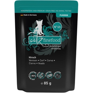 8x85g catz finefood Purrrr No.121 cerf - Pâtée pour chat pas cher