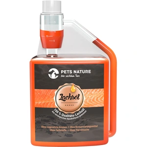 Comparateur de prix : 500 ml Huile de saumon pour chien et chat Pets Nature