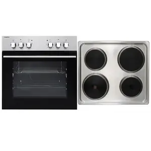 Respekta - Set de cuisine four encastrable plaque de cuisson inox pas cher
