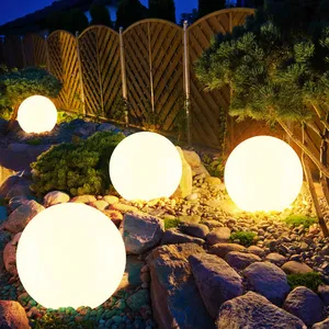Lot de 4 lampes solaires à led pour jardin, éclairage extérieur en for...