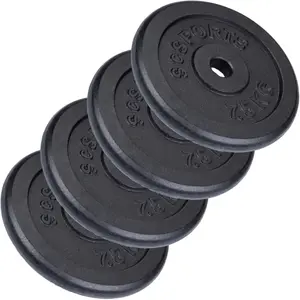 Comparateur de prix : ScSPORTS® Jeu de Disques d'Entraînement-30 kg, 4 x 7,5 kg, 30-31 mm, e...