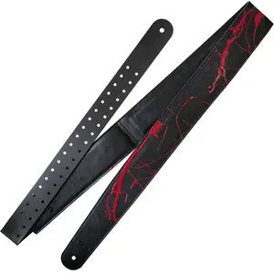 Richter Gary Holt Signature Courroie de guitare Black & Red