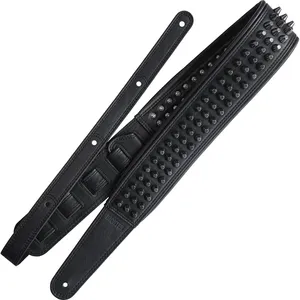 Richter 1814 Blackness Gunblack Pan Head Studs Sangle De GuitareVendu parbax-music