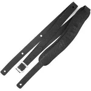 Richter 1031 Cayman Black Slim Deluxe XL Guitar Strap sangle de guitar...Vendu parbax-music