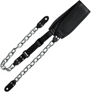 Richter 1951 Black & Silver Succubus sangle de guitare avec chaîne et ...