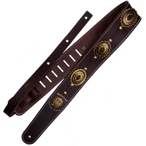 Comparateur de prix : Richter 1568 Motörhead Sangle Guitare Concho Brown / Old Brass