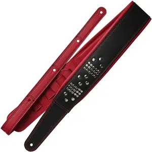 Richter 1543NP Nadja Peulen Signature, Black / Red, sangle de guitareVendu parbax-music