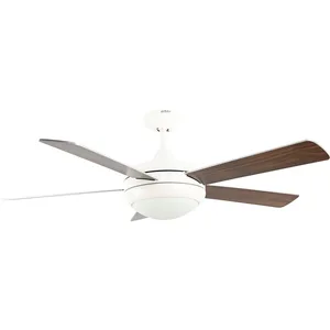 Pepeo AireRyder 132120222 Ventilateur de Plafond, Métal Bois, 75 W, Blanc, 132 cm