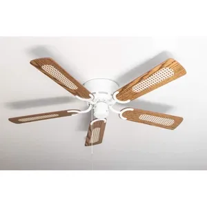 Comparateur de prix : Pepeo Kisa Deluxe Ventilateur de plafond avec interrupteur à tirette Blanc