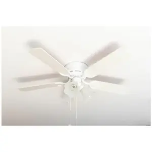 Pepeo Ventilateur de plafond Kisa Deluxe WH Blanc / Erable avec éclairageVendu paramazon