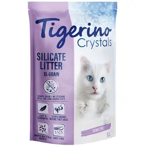 6x5L XL-GRAIN Sensitive, sans parfum Crystals Tigerino Litière pour chatVendu parzooplus