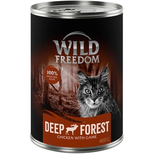 6x400g Wild Freedom Adult lot mixte II (2 x poulet, 2 x colin, boeuf, canard) - Pâtée pour chat pas cher