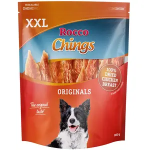 4x900g Rocco Chings Pack XXL blancs de poulet séchés - Friandises pour...Vendu parzooplus