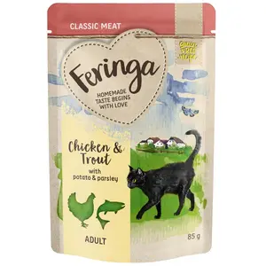 12x85g truite, poulet & pommes de terre Feringa - Nourriture pour Chat pas cher
