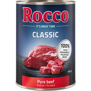 6x400g Classic pur boeuf Rocco - Nourriture pour chien pas cher