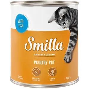 6x800g volaille, poisson Smilla - Nourriture pour Chat pas cher