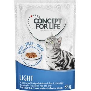 12x85g Light en gelée Concept for Life - Sachets et Boîtes pour Chat pas cher