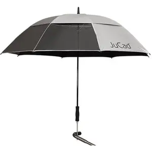 Parapluie télescopique avec tige JuCad Windproof & Window Argenté 140 ... pas cher