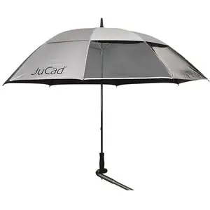 Parapluie avec tige JuCad Windproof & Window Argenté 140 cm JSWPW-SI pas cher