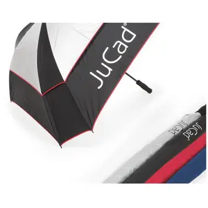 Comparateur de prix : Jucad Windproof With Pin Parapluie Black/Silver/Red