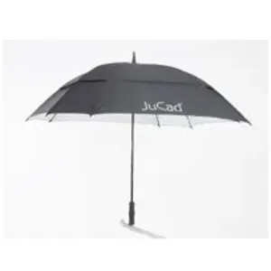parapluie télescopique carré double voilure avec tige JuCad Noir TU JS3WP-BL pas cher