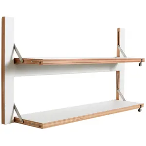Double étagère modulable blanche 80 x 40 cm Fläpps - Ambivalenz