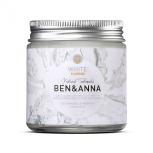 Comparateur de prix : Ben & Anna - Dentifrice en pâte White + Fluor - Menthe et Sauge - 100 ml