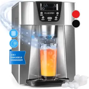 Comparateur de prix : Klarstein - Ice Volcano 2GS Machine à glaçons led 12kg - argent