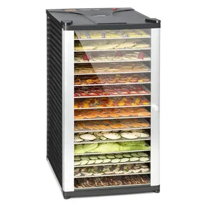 KLARSTEIN Fruit jerky 14 déshydrateur alimentaire 14 étages 1000w - acier noir pas cher