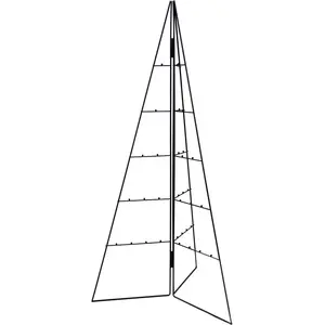 Spetebo Arbre métallique pour boules de Noël 100 cm en noir pas cher