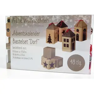Calendrier de l'avent Kit de bricolage VILLAGE 48 pcs.