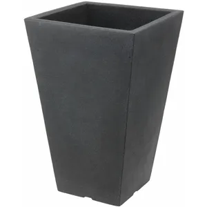 Spetebo Plastic planting column anthracite 55 cm Trapezoidal pas cher