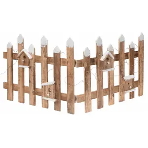 Spetebo Clôture déco avec éclairage LED - 100 x 40 cm pas cher