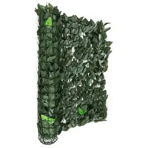 Blumfeldt Fency Dark Leaf Clôture pare-vue Paravent 300x150 cm -mélang... pas cher