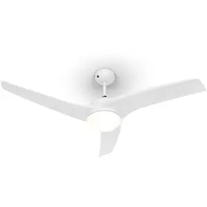 Comparateur de prix : KLARSTEIN Figo ventilateur de plafond 52 55 W plafonnier 2x42 W télécommande blanc
