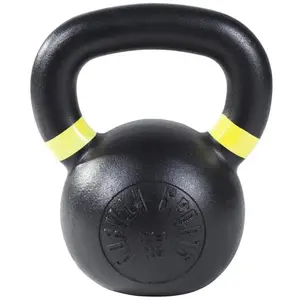 Gorilla Sports Haltère russe - Kettlebells noir 16kg pas cher