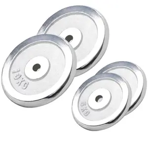 Comparateur de prix : Lot de poids chromés de 30 KG (2 x 10 KG et 2 x 5 KG) - alésage de 31m...