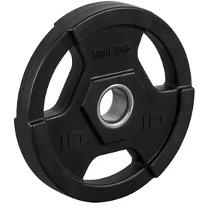 Comparateur de prix : 1 x 10kg Poids disques olympiques en fonte rêvetement caoutchouc avec ...