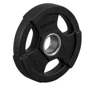 Comparateur de prix : 1 x 5kg Poids disques olympiques en fonte rêvetement caoutchouc avec a...