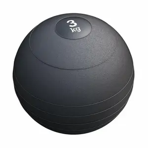 Gorilla Sports Slam Ball Caoutchouc (3kg à 20Kg) noir 3kg