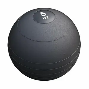 Gorilla Sports Slam Ball Caoutchouc (3kg à 20Kg) noir 5kg