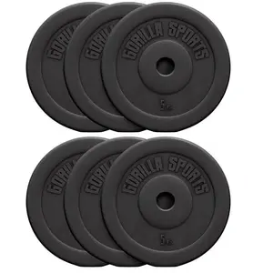 Comparateur de prix : Lot de disques en plastique 30kg (2 x 5kg + 2 x 10kg), diamètre d'alés...