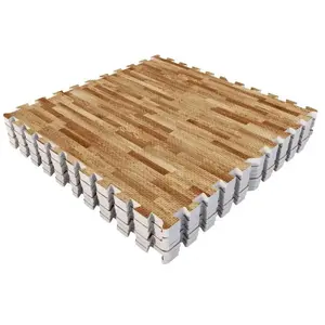 Comparateur de prix : 8 dalles carrées de protection - 1,2 cm d'épaisseur - Couleur bois cla...