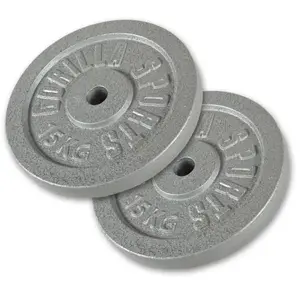 Comparateur de prix : GORILLA SPORTS Disques de poids en fonte gris   de 0 5 kg a 30 kg   poids   30 kg  2 x 15 kg