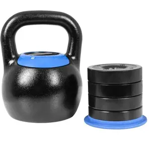 GORILLA SPORTS Kettlebell reglable de 8 kg a 16 kg ou de 16 kg a 24 kg   poids   16 a 24 kg